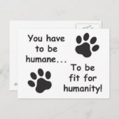 Menschlicher Mensch Postkarte (Vorne/Hinten)