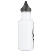 Menschlicher Schädel-anatomische Illustration Edelstahlflasche (Links)