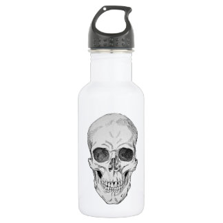 Menschlicher Schädel-anatomische Illustration Edelstahlflasche