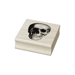 Menschlicher Schädel Gummistempel