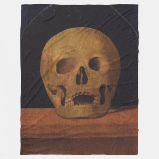 Menschlicher Schädel (von Mariotto Albertinelli) Fleecedecke (Vorderseite)