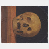 Menschlicher Schädel (von Mariotto Albertinelli) Fleecedecke (Vorderseite (Horizontal))