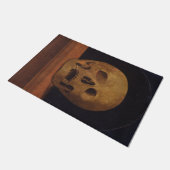 Menschlicher Schädel (von Mariotto Albertinelli) Fußmatte (Schrägansicht)