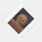 Menschlicher Schädel (von Mariotto Albertinelli) Serviette (Ecke)