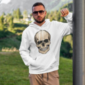Menschlicher Schädelhuhn Hoodie