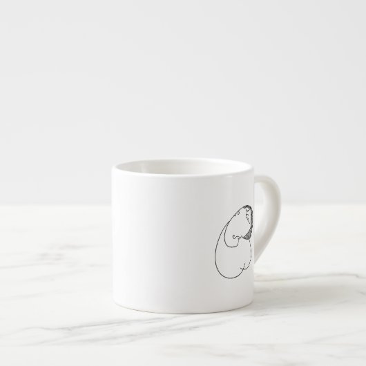 Menschlicher Typ Kaffee Espressotasse (Vorderseite Rechts)