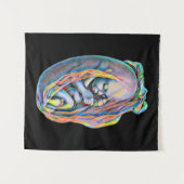 Menschliches Anatomie Abstrakter Kunst Baby in der Wandteppich (Vorderseite (Horizontal))
