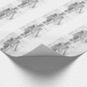 Menschliches Anatomie-Diagramm Geschenkpapier (Ecke)