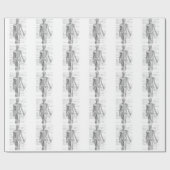 Menschliches Anatomie-Diagramm Geschenkpapier (Flach)