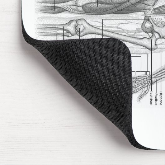 Menschliches Anatomie-Diagramm Mousepad (Ecke)