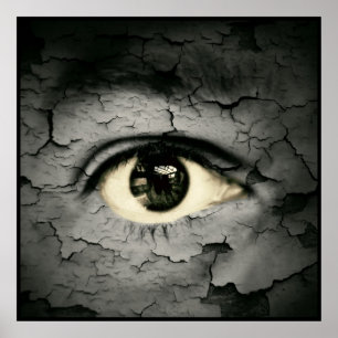 Menschliches Auge serrounded durch die Schale der Poster