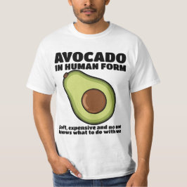 Menschliches Avocado-T-Shirt-Design T-Shirt