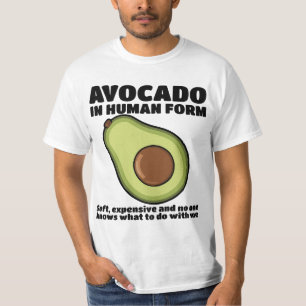 Menschliches Avocado-T-Shirt-Design T-Shirt