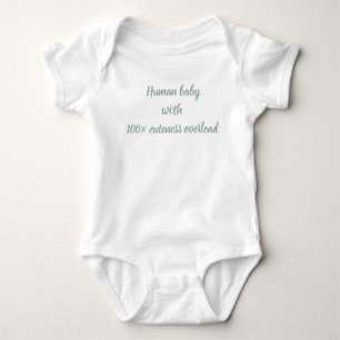 Menschliches Baby mit 100% Kinderermäßigung Strampler