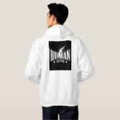 Menschliches Design Hoodie (Schwarz voll)