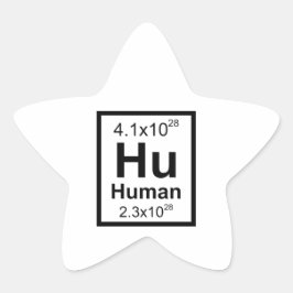 Menschliches Element Stern-Aufkleber