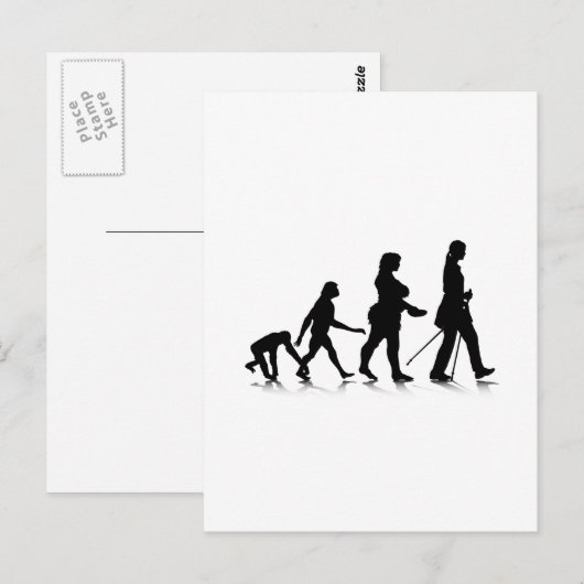 Menschliches Evolution_8 Postkarte (Vorne/Hinten)