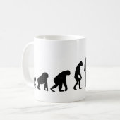 Menschliches Evolutiontai-Chi Kaffeetasse (Vorderseite Links)