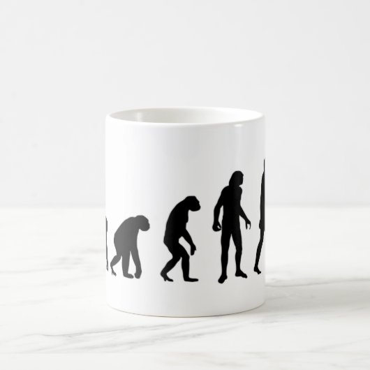 Menschliches Evolutiontai-Chi Kaffeetasse (Mittel)