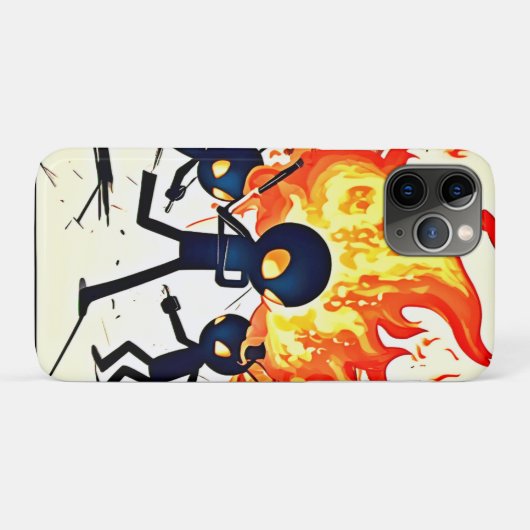 Menschliches Flammenwerk Case-Mate iPhone Hülle (Rückseite (Horizontal))