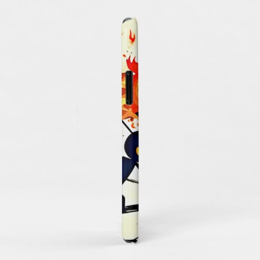 Menschliches Flammenwerk Case-Mate iPhone Hülle (Hinten/Rechts)