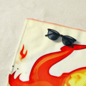 Menschliches Flammenwerk Strandtuch (Beispiel)