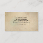 menschliches Gehirn der medizinischen Visitenkarte (Rückseite)