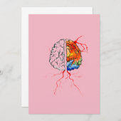 Menschliches Gehirn des Regenbogens Dankeskarte (Vorne/Hinten)