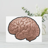 Menschliches Gehirn-Einladungen Einladung (Stehend Vorderseite)