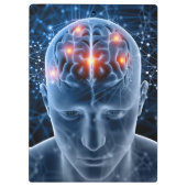 menschliches Gehirn Klemmbrett (Rückseite)