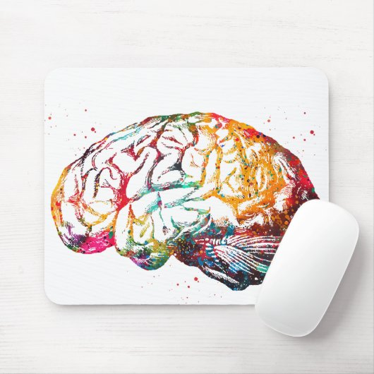 menschliches Gehirn Mousepad (Mit Mouse)