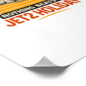 Menschliches Geschenk Lustiger UFO-Alien Poster (Ecke)