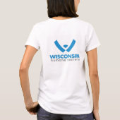 Menschliches Gesellschafts-Logo 2015 Wisconsins T-Shirt (Rückseite)