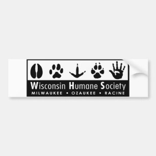 Menschliches Gesellschafts-Logo Wisconsins Autoaufkleber