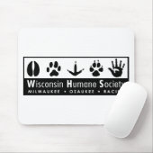 Menschliches Gesellschafts-Logo Wisconsins Mousepad (Mit Mouse)