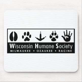 Menschliches Gesellschafts-Logo Wisconsins Mousepad
