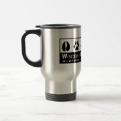 Menschliches Gesellschafts-Logo Wisconsins Reisebecher (Links)