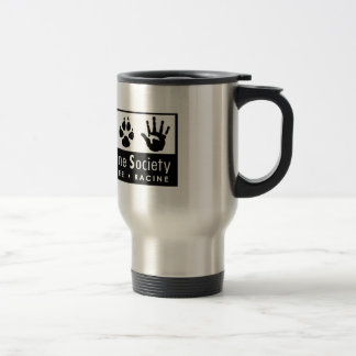 Menschliches Gesellschafts-Logo Wisconsins Reisebecher