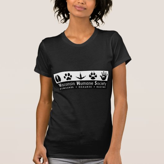 Menschliches Gesellschafts-Logo Wisconsins T-Shirt (Vorderseite)