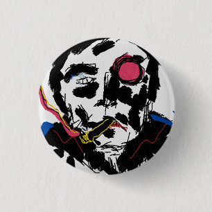 Menschliches Gesicht Funky-Taste Button
