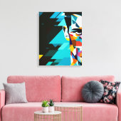 Menschliches Gesicht Leinwanddruck (Insitu (Wohnzimmer))