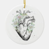 Menschliches Herz Keramik Ornament (Vorne)