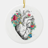 Menschliches Herz Keramik Ornament (Vorne)