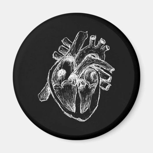 Menschliches Herz Magnet (Vorne)