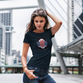 Menschliches Herz mit Auge T-Shirt