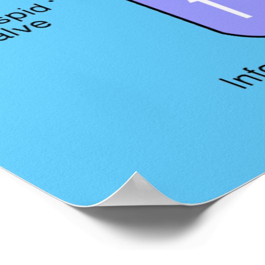 Menschliches Herz Poster (Ecke)