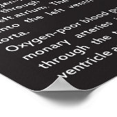 Menschliches Herz Poster (Ecke)