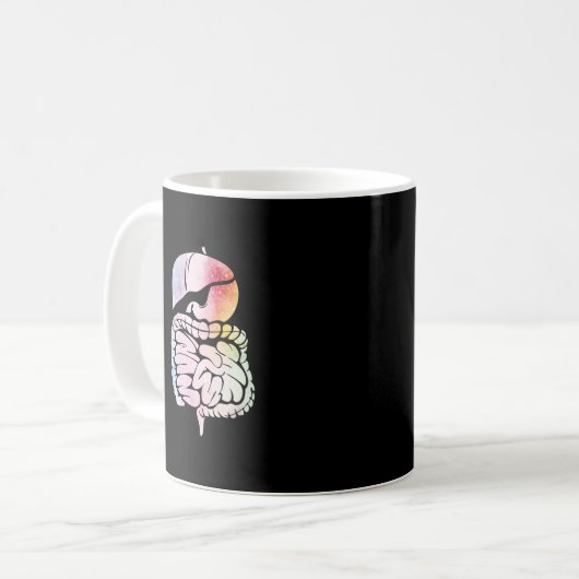Menschliches internes Organsystem Anatomie Art Dig Kaffeetasse (Vorderseite Links)