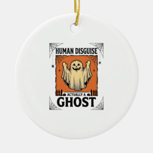 Menschliches Kostüm Gespenst Vintage Halloween Hum Keramik Ornament