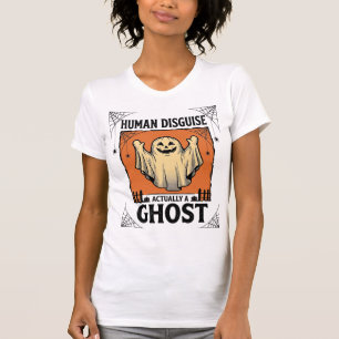 Menschliches Kostüm Gespenst Vintage Halloween Hum T-Shirt